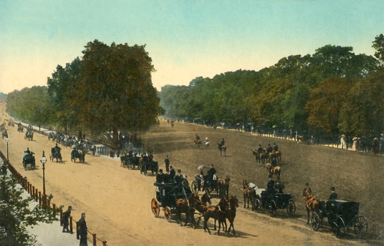 Rotten Row ، Hyde Park ، London ، c1910. بواسطة غير معروف