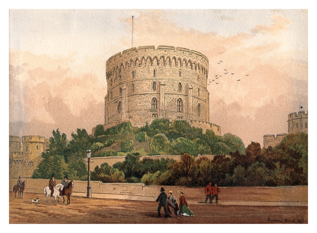 برج دائري ، وندسور ، 1880 بواسطة غير معروف