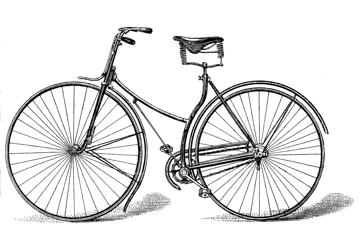 دراجة سلامة روفر ، c1885 بواسطة غير معروف