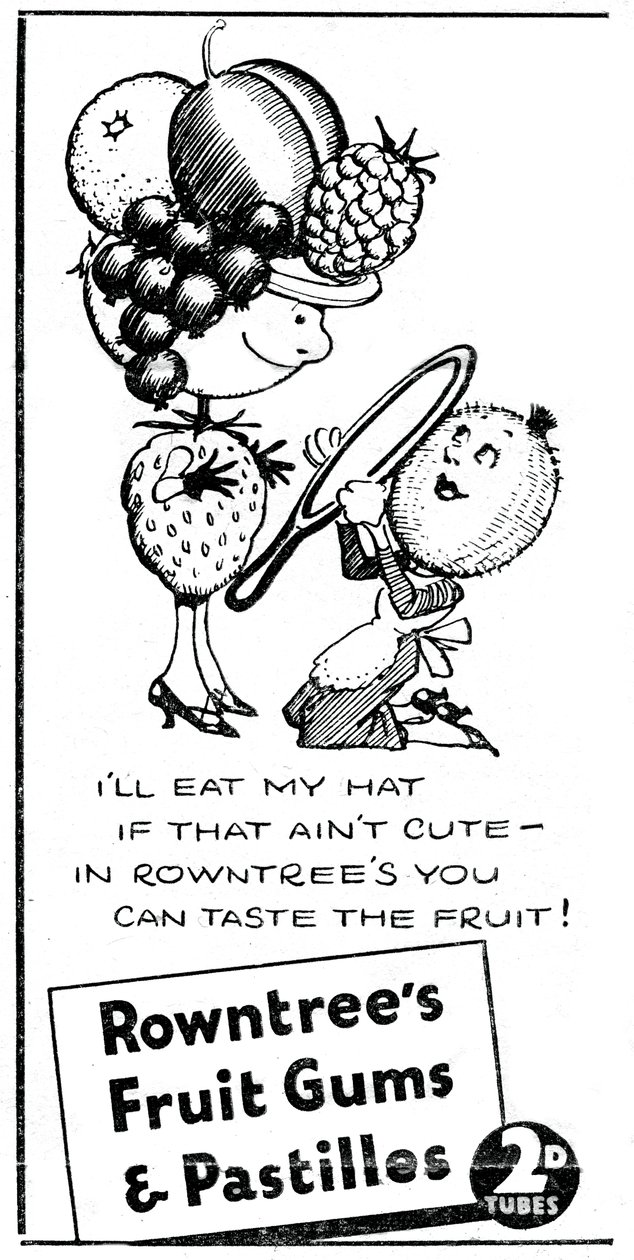 علكة وفواكه Rowntrees ، 1938 بواسطة غير معروف
