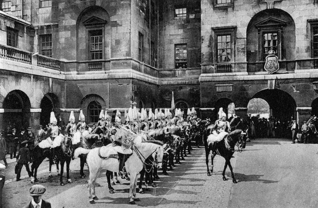الحرس الملكي الحصان ، حارس تغيير ، لندن ، 1915 بواسطة غير معروف