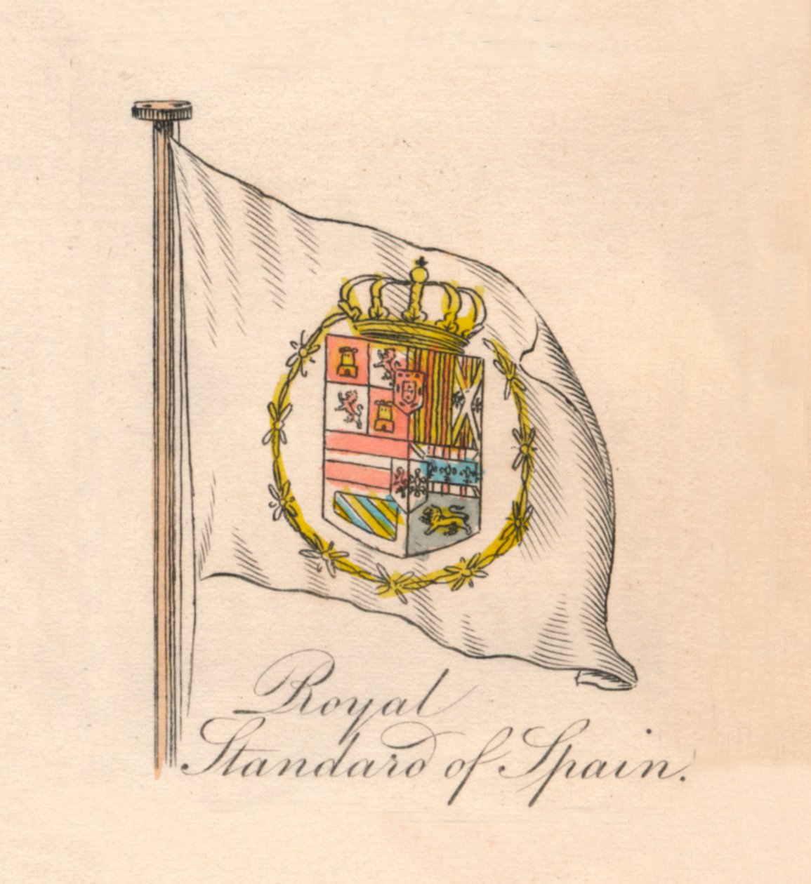 المعيار الملكي لإسبانيا ، 1838 بواسطة غير معروف