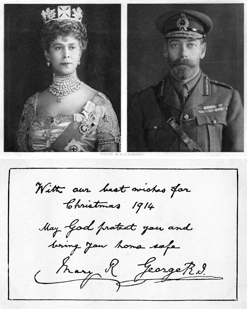 بطاقة تهنئة بعيد الميلاد الملكي للقوات البريطانية ، 1914 بواسطة غير معروف
