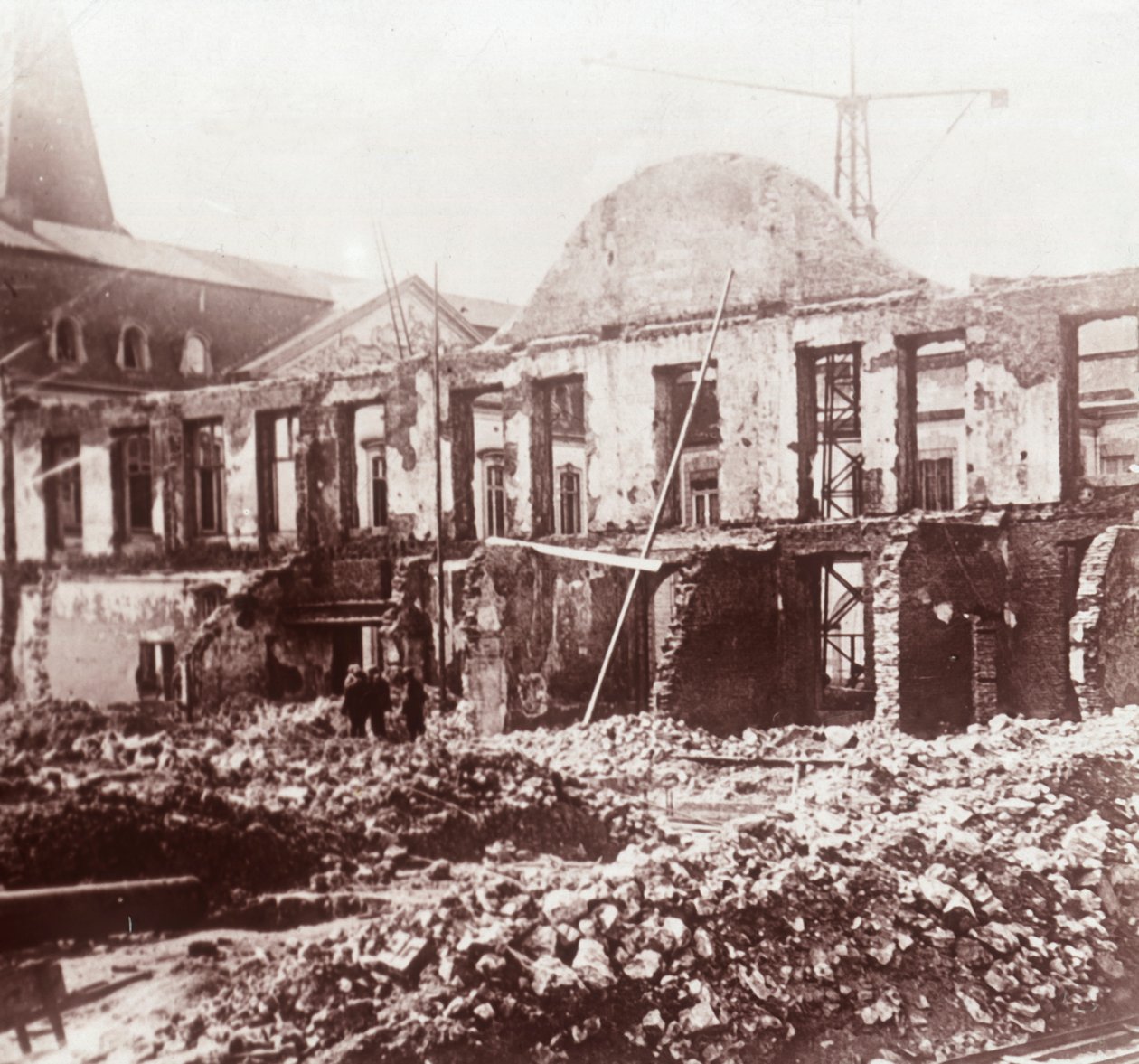 أطلال ، لوفان ، بلجيكا ، c1914-c1918 بواسطة غير معروف