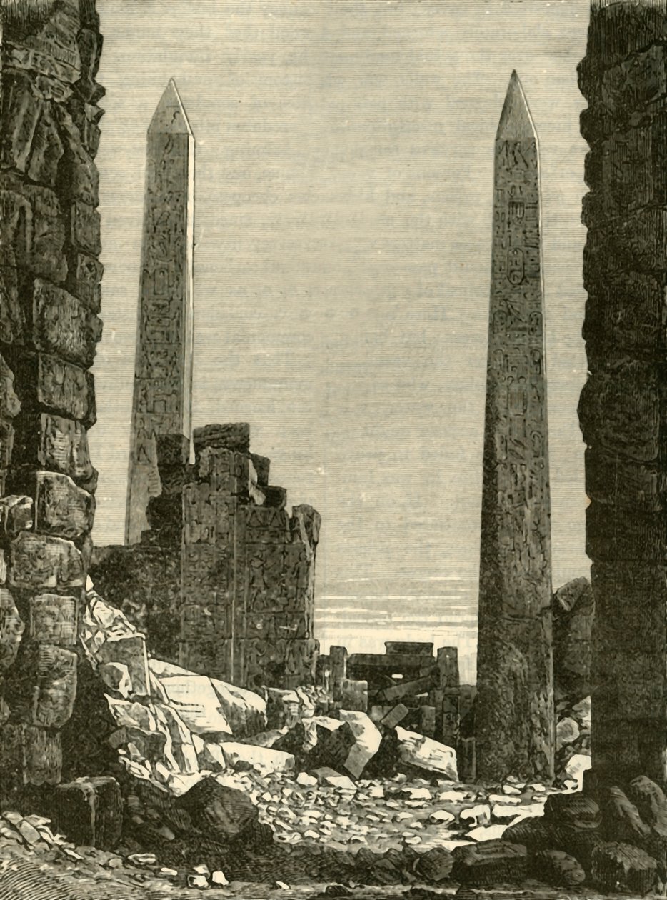 أطلال الكرنك ، 1890. بواسطة غير معروف