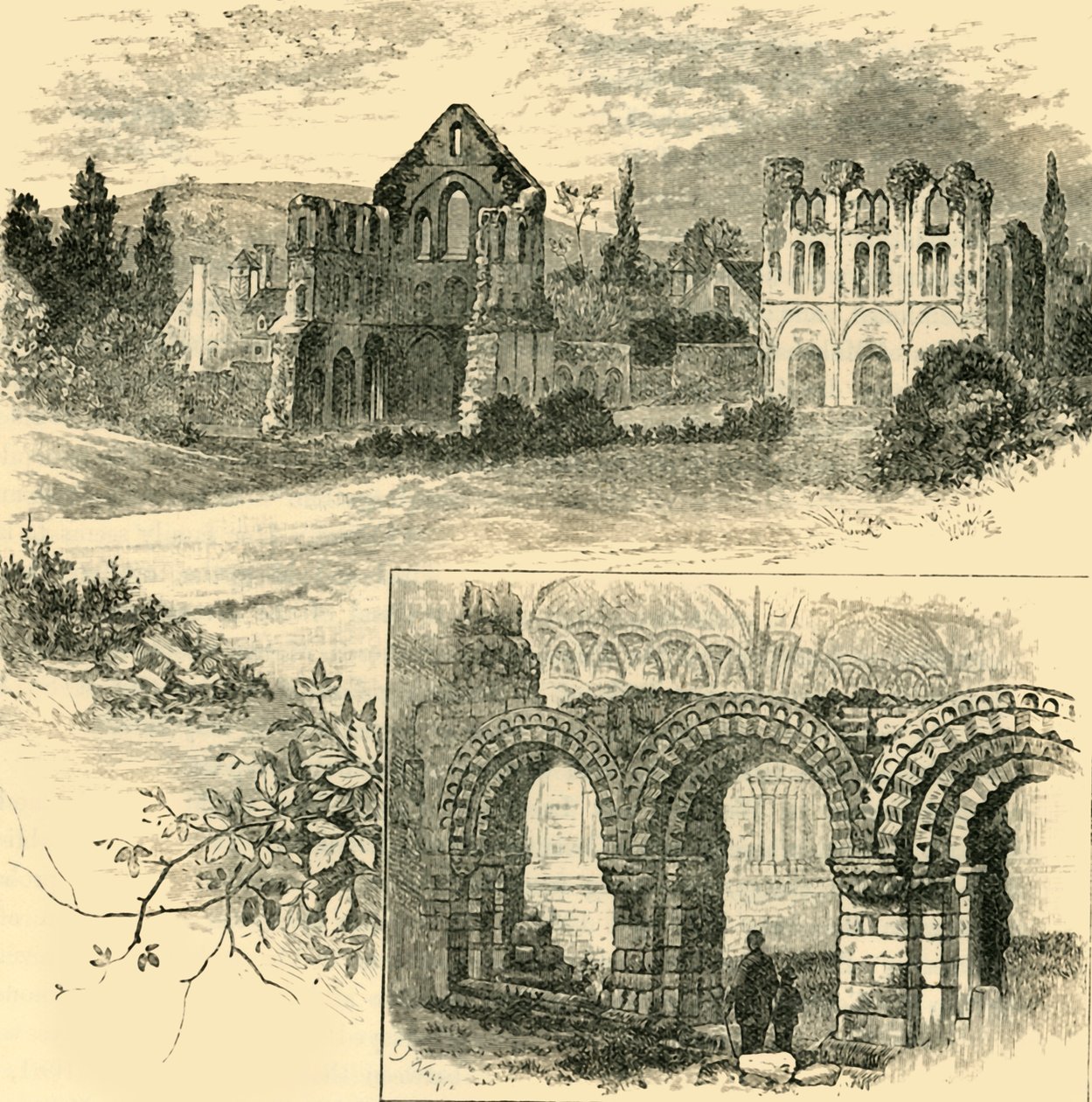 أطلال Wenlock Priory ، 1898. بواسطة غير معروف