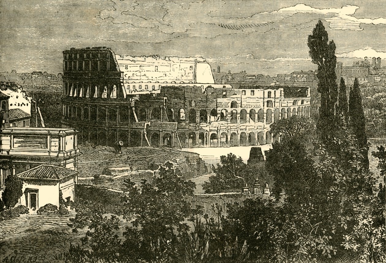 أطلال الكولوسيوم ، من Palatine ، 1890. بواسطة غير معروف