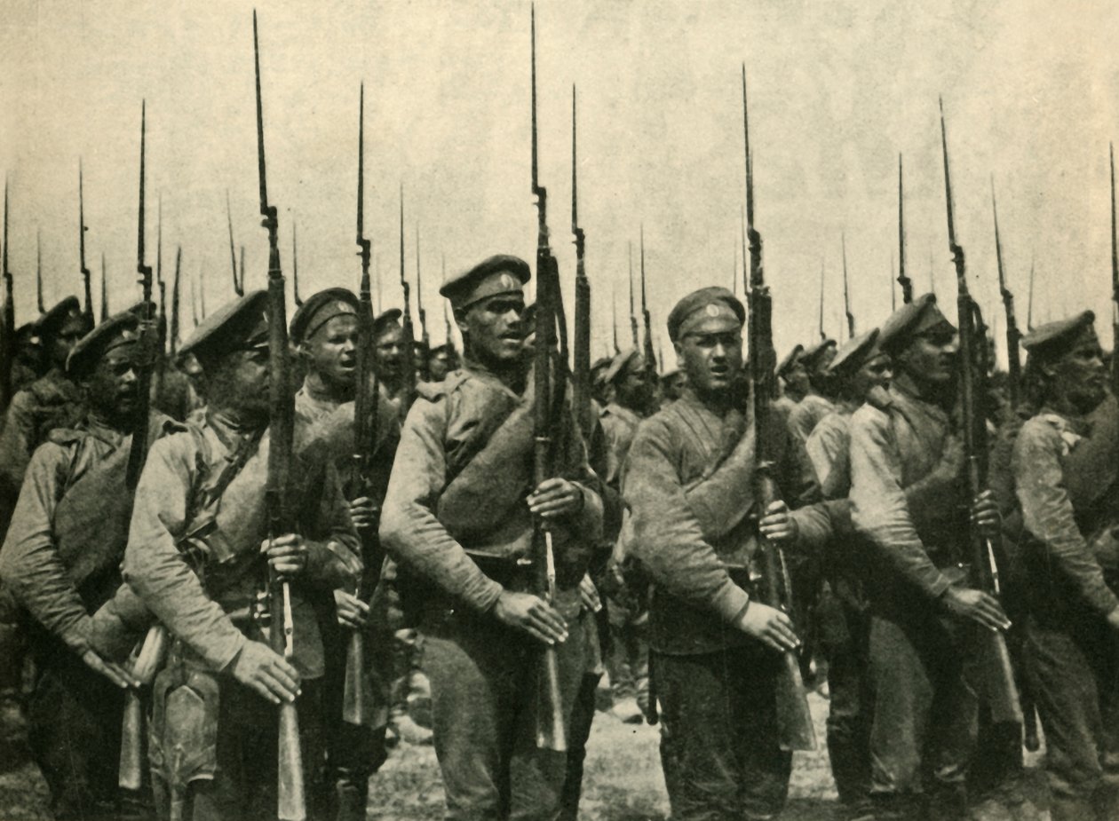 الجنود الروس ، الحرب العالمية الأولى ، 1914 ، c1920. بواسطة غير معروف