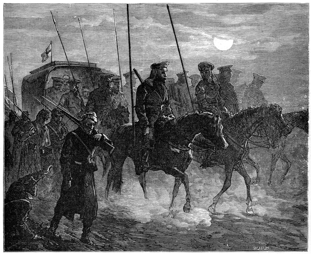 الجرحى الروس يغادرون بليفنا ، الحرب الروسية التركية ، 1877-1878 ، 1900 بواسطة غير معروف