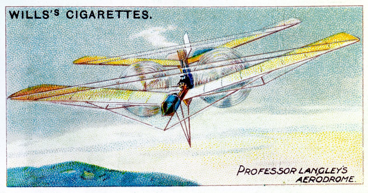 طائرة طراز SP Langleys تعمل بالبخار ، مطار ، c1896 بواسطة غير معروف
