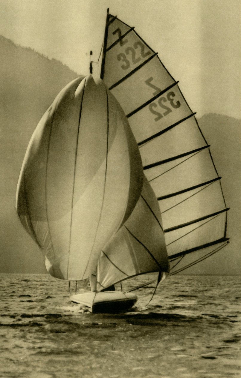 الإبحار في Attersee ، النمسا العليا ، c1935. بواسطة غير معروف