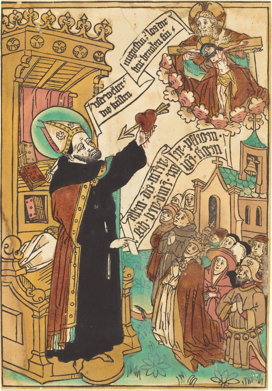 القديس أوغسطين ، 1450 - 1460. بواسطة غير معروف
