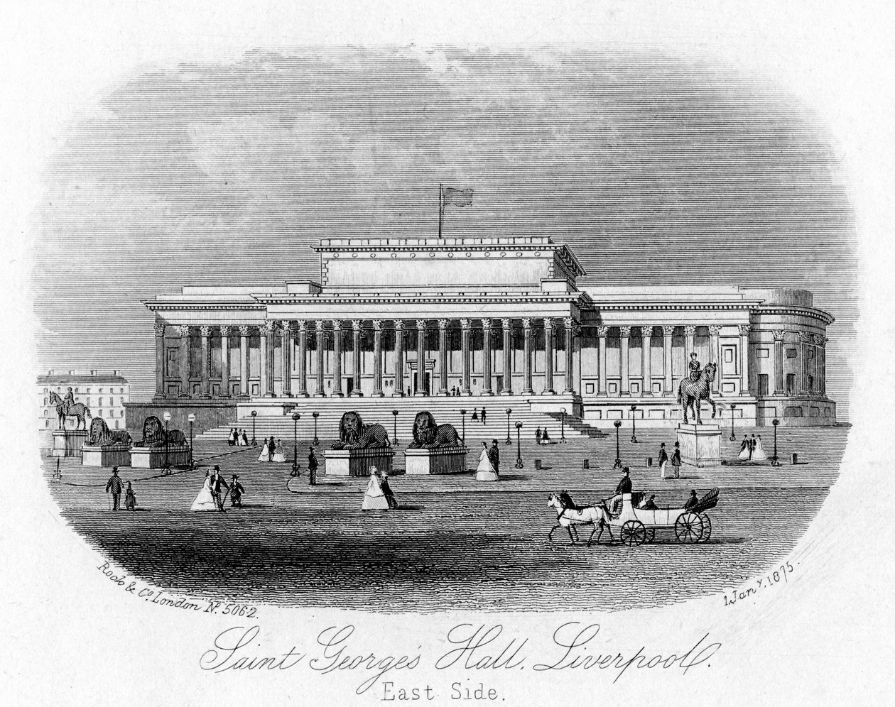 قاعة سانت جورج ، ليفربول ، 1 يناير 1875 بواسطة غير معروف