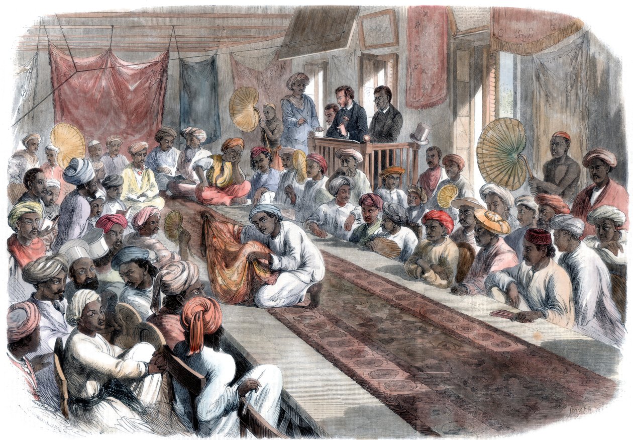 بيع الهدايا الحكومية القيمة ومجوهرات لوكناو في كلكتا ، 1860 بواسطة غير معروف