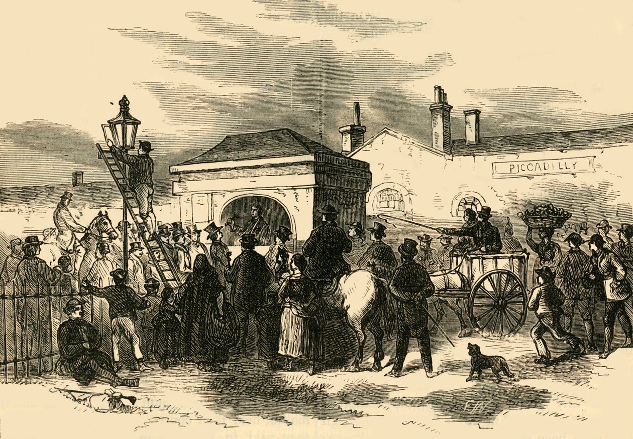 بيع هايد بارك Turnpike ، c1876. بواسطة غير معروف