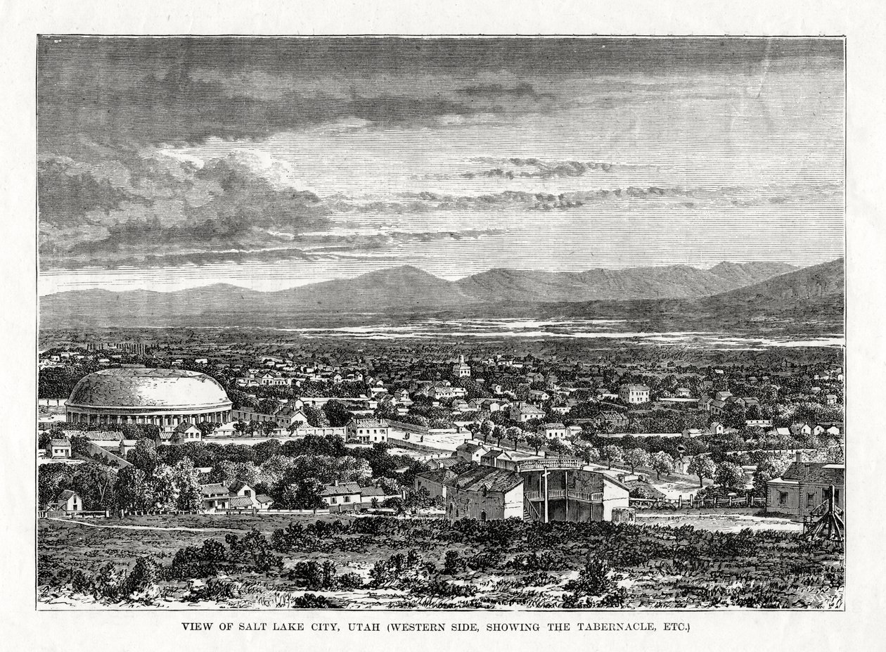 سولت ليك سيتي ، يوتا ، الولايات المتحدة الأمريكية ، 1877 بواسطة غير معروف