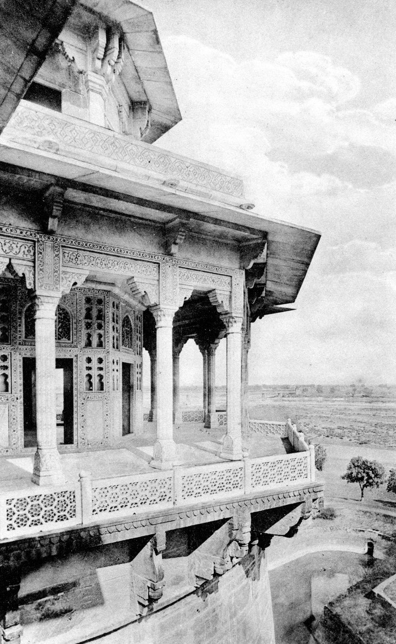 شرفة Samman Burj في حصن Agra ، القرن 20 بواسطة غير معروف