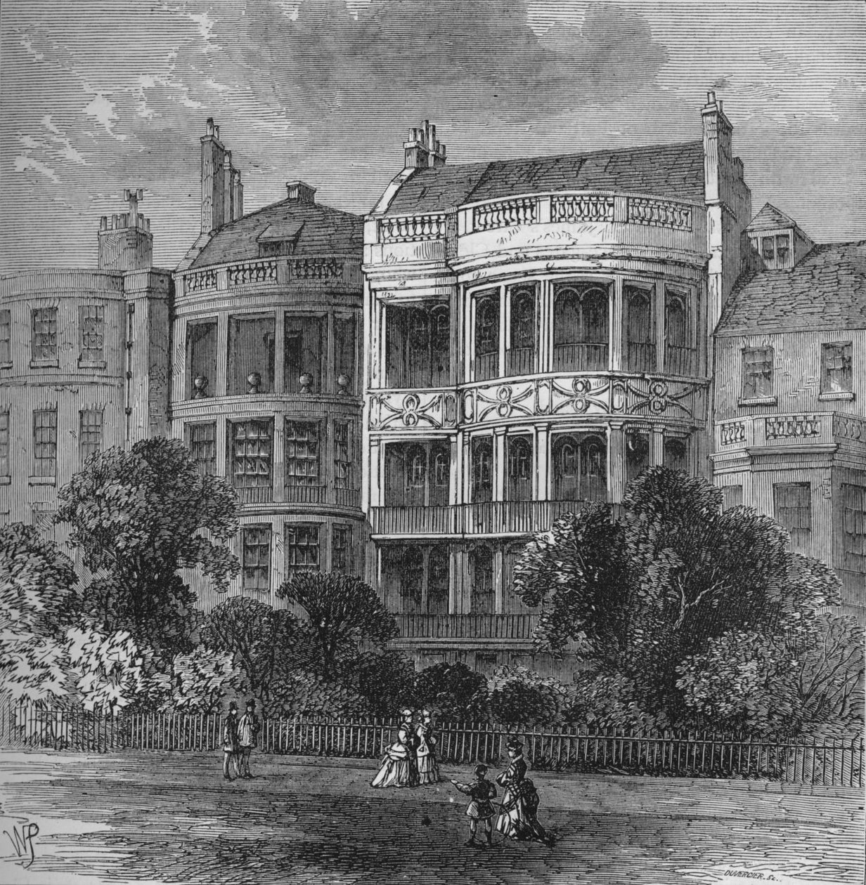 صموئيل روجرز ، واجهة جرين بارك ، وستمنستر ، لندن ، c1854 1878 بواسطة غير معروف