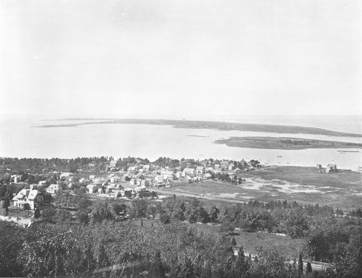 ساندي هوك ، من Highland Light ، نيو جيرسي ، الولايات المتحدة الأمريكية ، c1900. بواسطة غير معروف