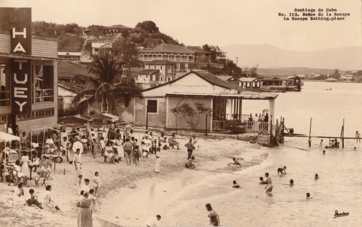 سانتياغو دي كوبا. La Socapa Bathing-place ، كوبا ، القرن 1900 بواسطة غير معروف