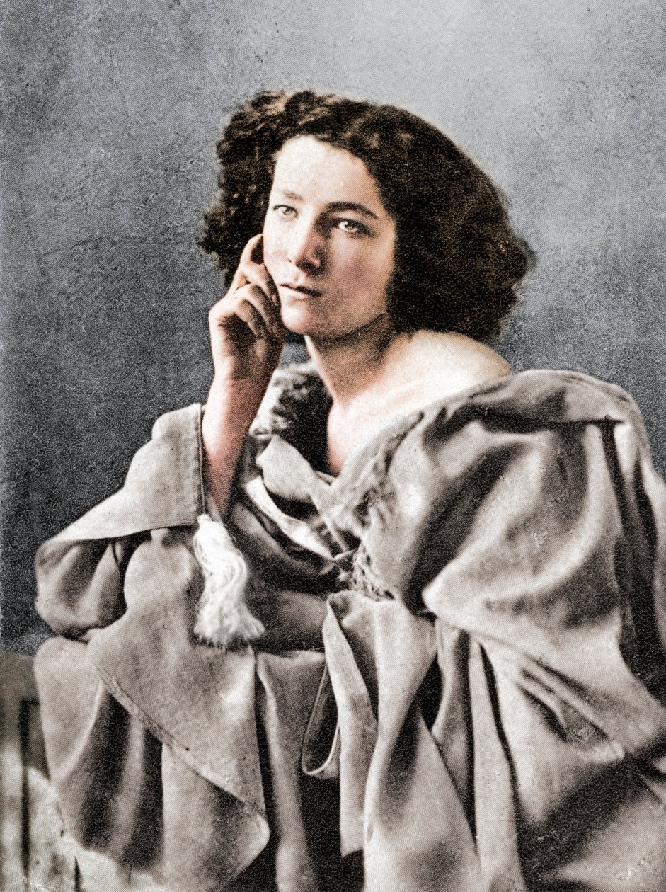 سارة برنهاردت ، ممثلة فرنسية ، 1869 بواسطة غير معروف