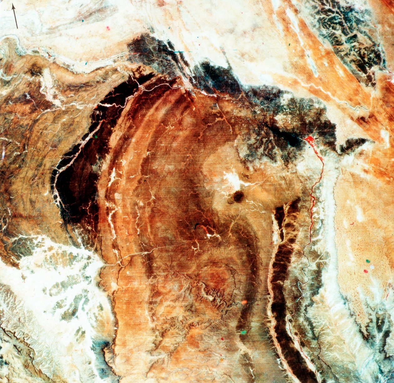 صورة الأقمار الصناعية لجريت نامالاند ، ناميبيا ، 1972 بواسطة غير معروف