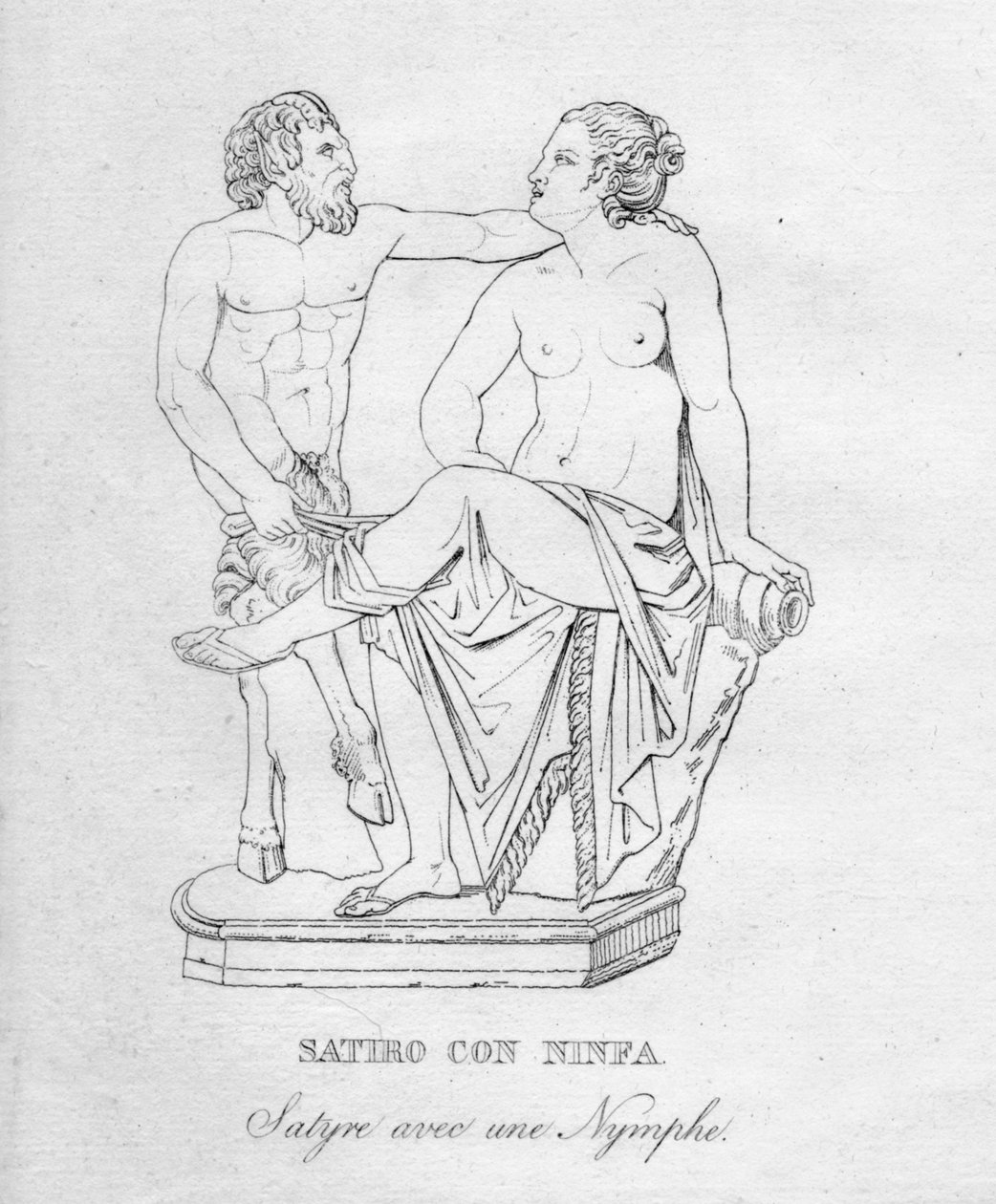 Satiro Con Ninfa Satyr with Nymph، c1850 بواسطة غير معروف