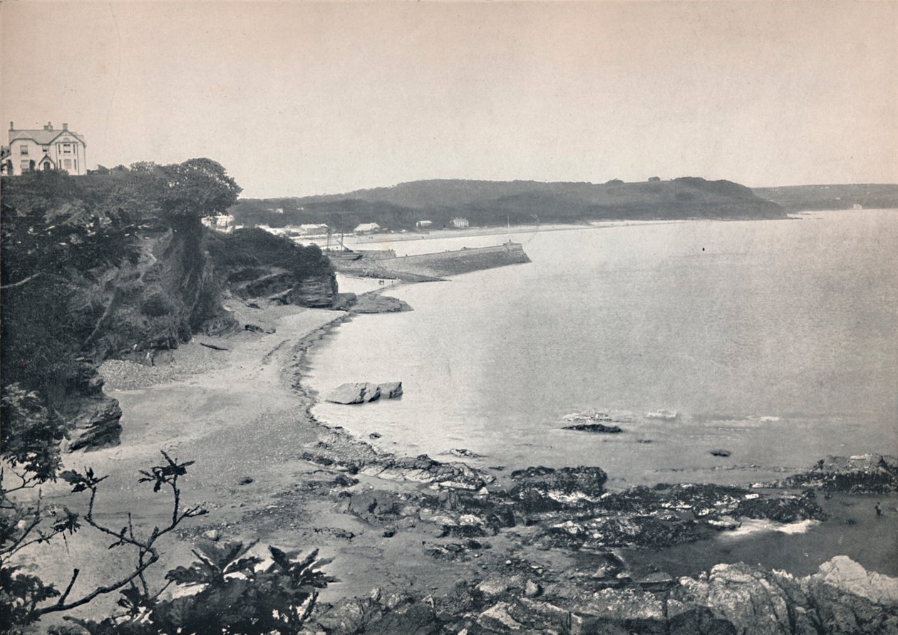 Saundersfoot - منظر عام للخليج ، 1895 بواسطة غير معروف