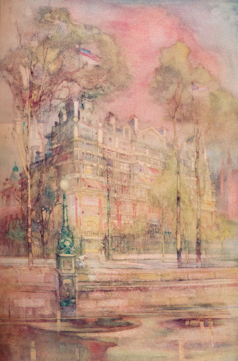 فندق سافوي ، لندن ، c1905 بواسطة غير معروف