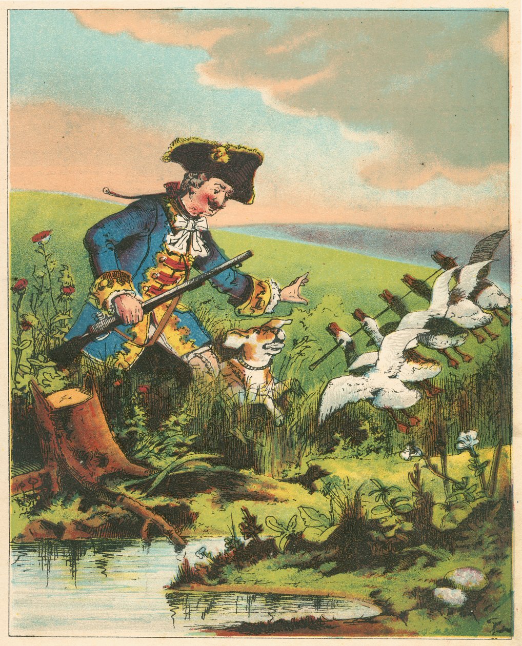 مشهد من The Adventures of Baron Munchausen بقلم رودولف إريك راسب ، c1850 بواسطة غير معروف