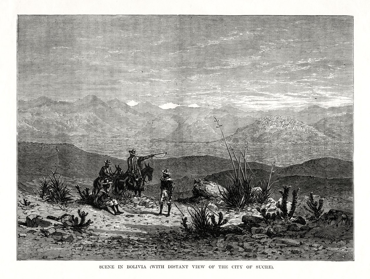 مشهد في بوليفيا ، 1877 بواسطة غير معروف