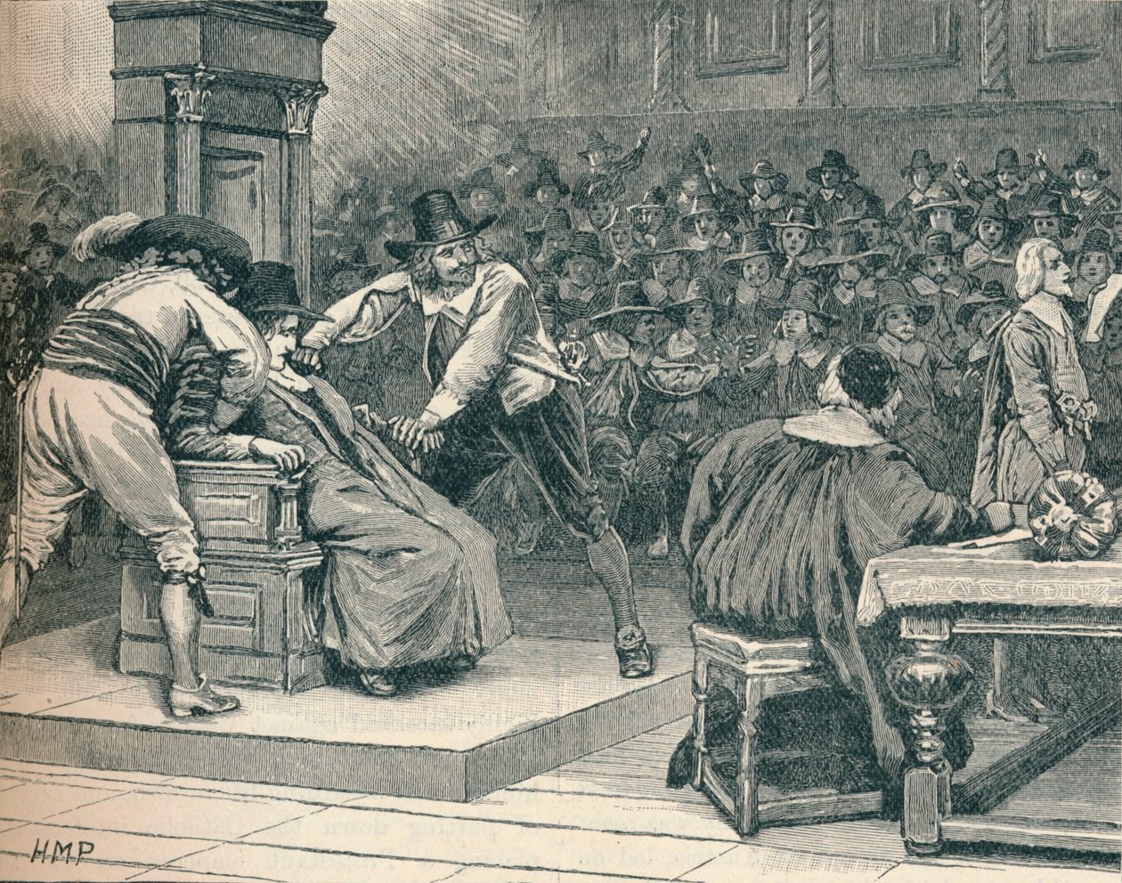مشهد في مجلس العموم: إكراه رئيس مجلس النواب ، 1629 1905 بواسطة غير معروف