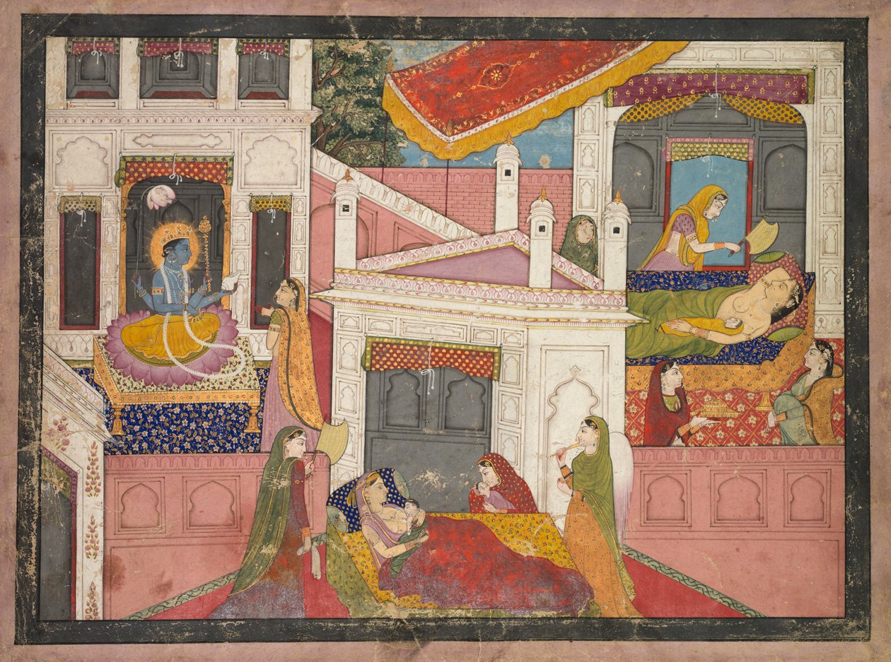 مشاهد من ولادة كريشنا ، ج. 1840. بواسطة غير معروف
