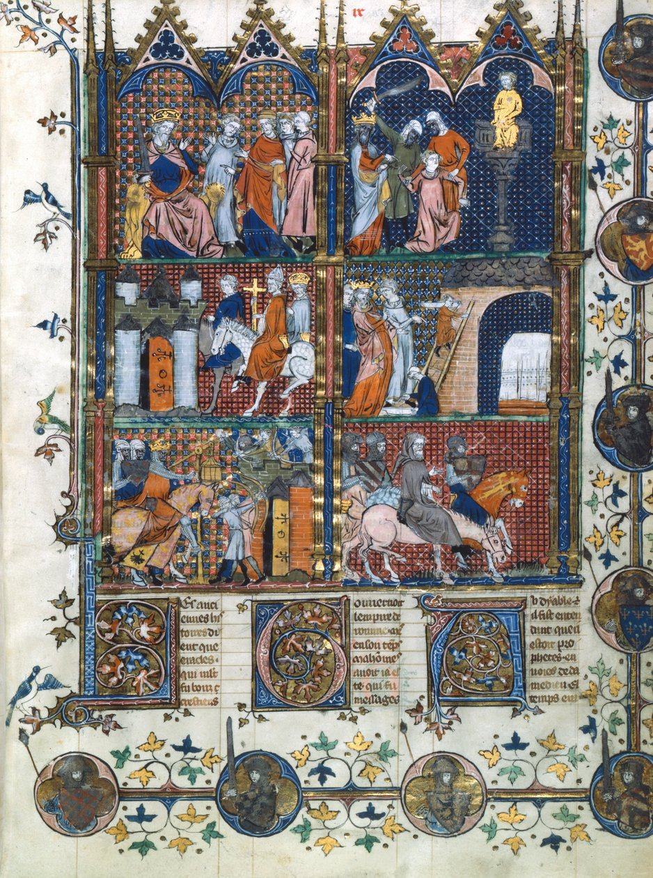مشاهد من الحملة الصليبية الأولى ، 1096-1099 القرن الرابع عشر بواسطة غير معروف