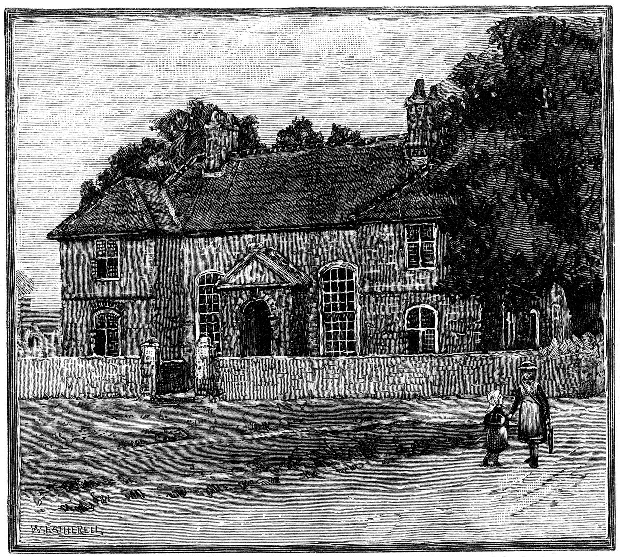 بيت المدرسة ، Fishponds ، بريستول ، c1880 بواسطة غير معروف