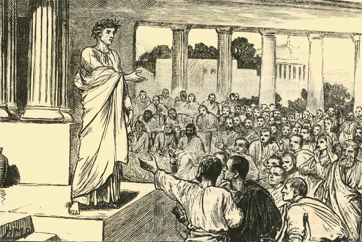 Scipios مناشدة للشعب ، 1890. بواسطة غير معروف