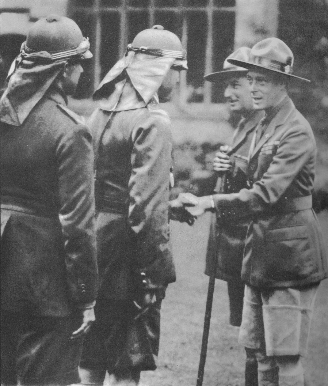 الكشافة رحب بها أمير ويلز في المخيم في Arrowe Park ، Birkenhead ، 1929 1936 بواسطة غير معروف