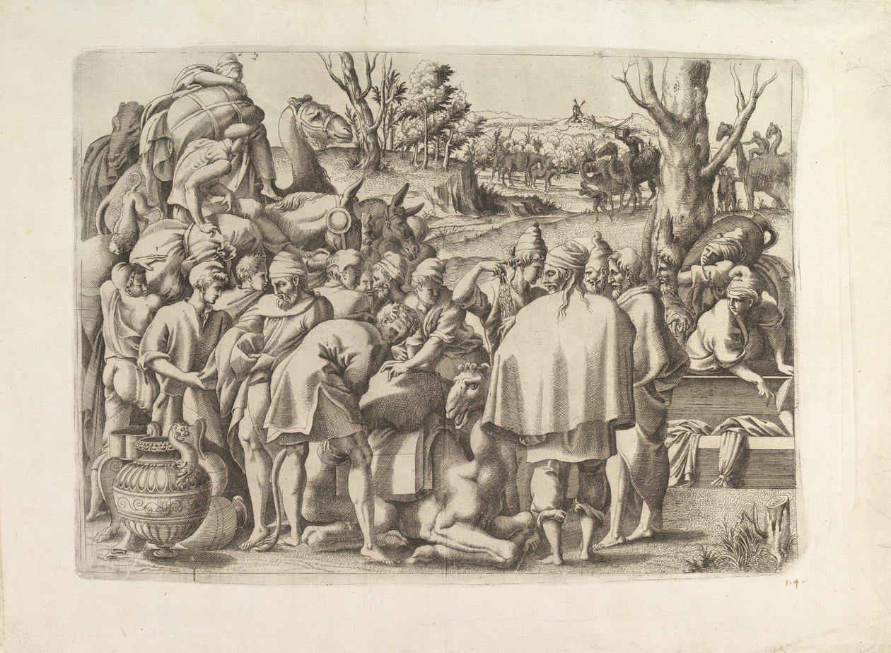 البحث من خلال أمتعة Josephs Brother ، كاليفورنيا. 1545. بواسطة غير معروف