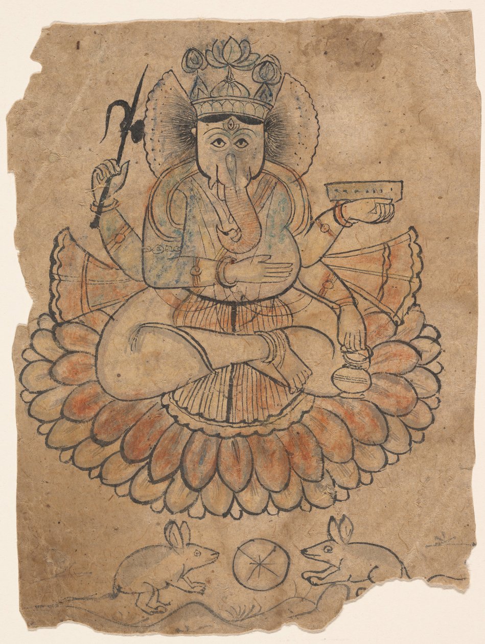جالسًا بأربعة أذرع ، كاليفورنيا. 1775. بواسطة غير معروف