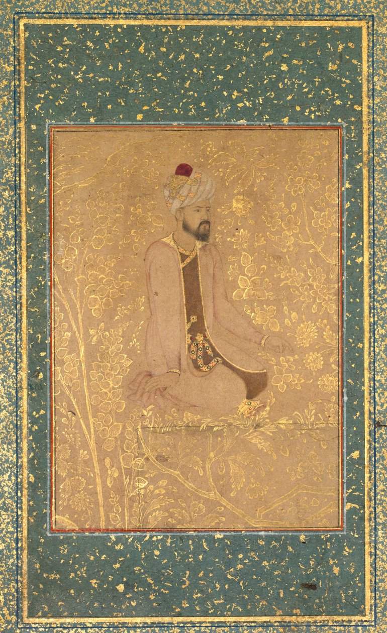 باحث جالس ، جزء من ألبوم طهران طهران ، ج. 1605-1610. بواسطة غير معروف