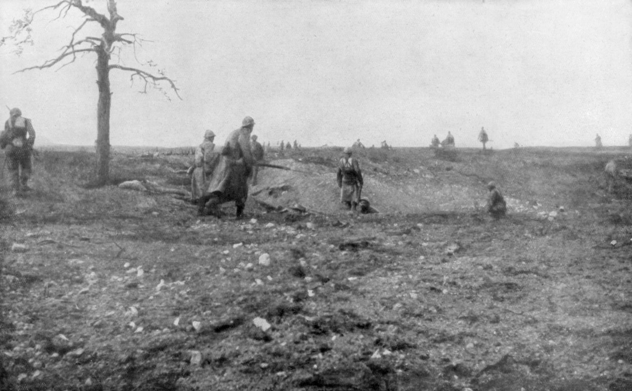 معركة الشمبانيا الثانية ، فرنسا ، الحرب العالمية الأولى ، سبتمبر 1915 بواسطة غير معروف
