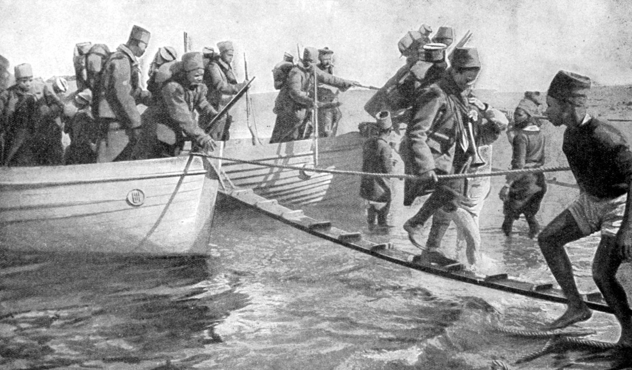 جنود سنغاليون في الساحل المصري ، الحرب العالمية الأولى ، 1915 بواسطة غير معروف