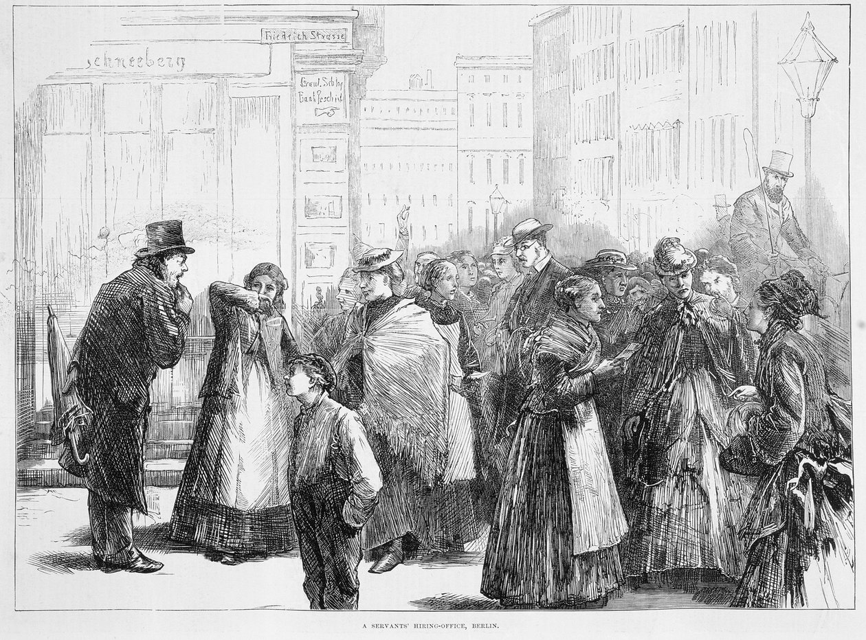 مكتب توظيف الخدم ، برلين ، ألمانيا ، 1874 بواسطة غير معروف