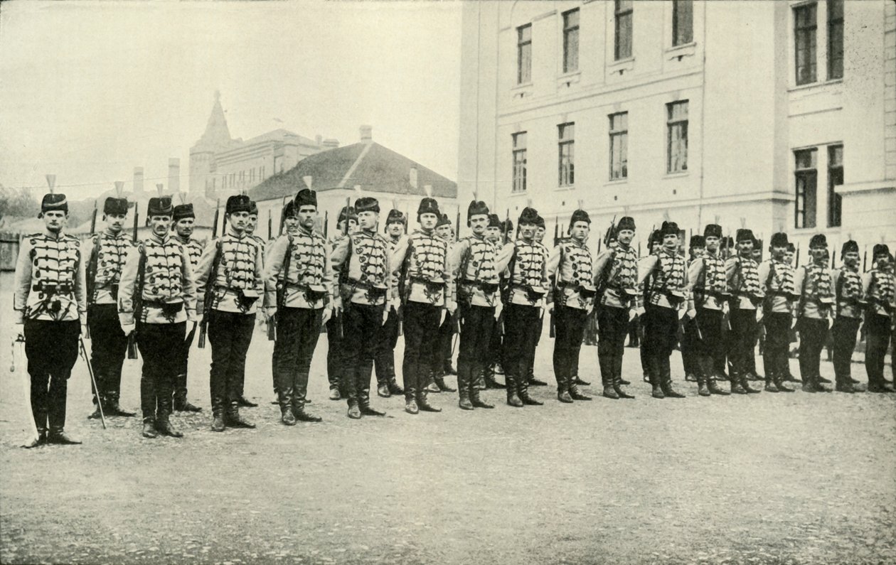 سلاح الفرسان سيرفيان في موكب 1919. بواسطة غير معروف