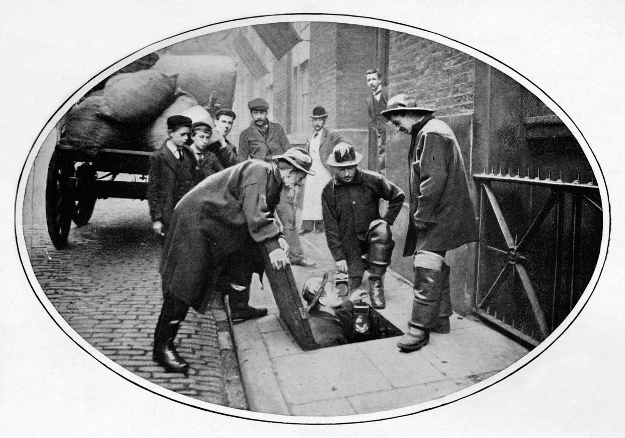 يذهب Sewermen أدناه ، لندن ، c1903 1903 بواسطة غير معروف
