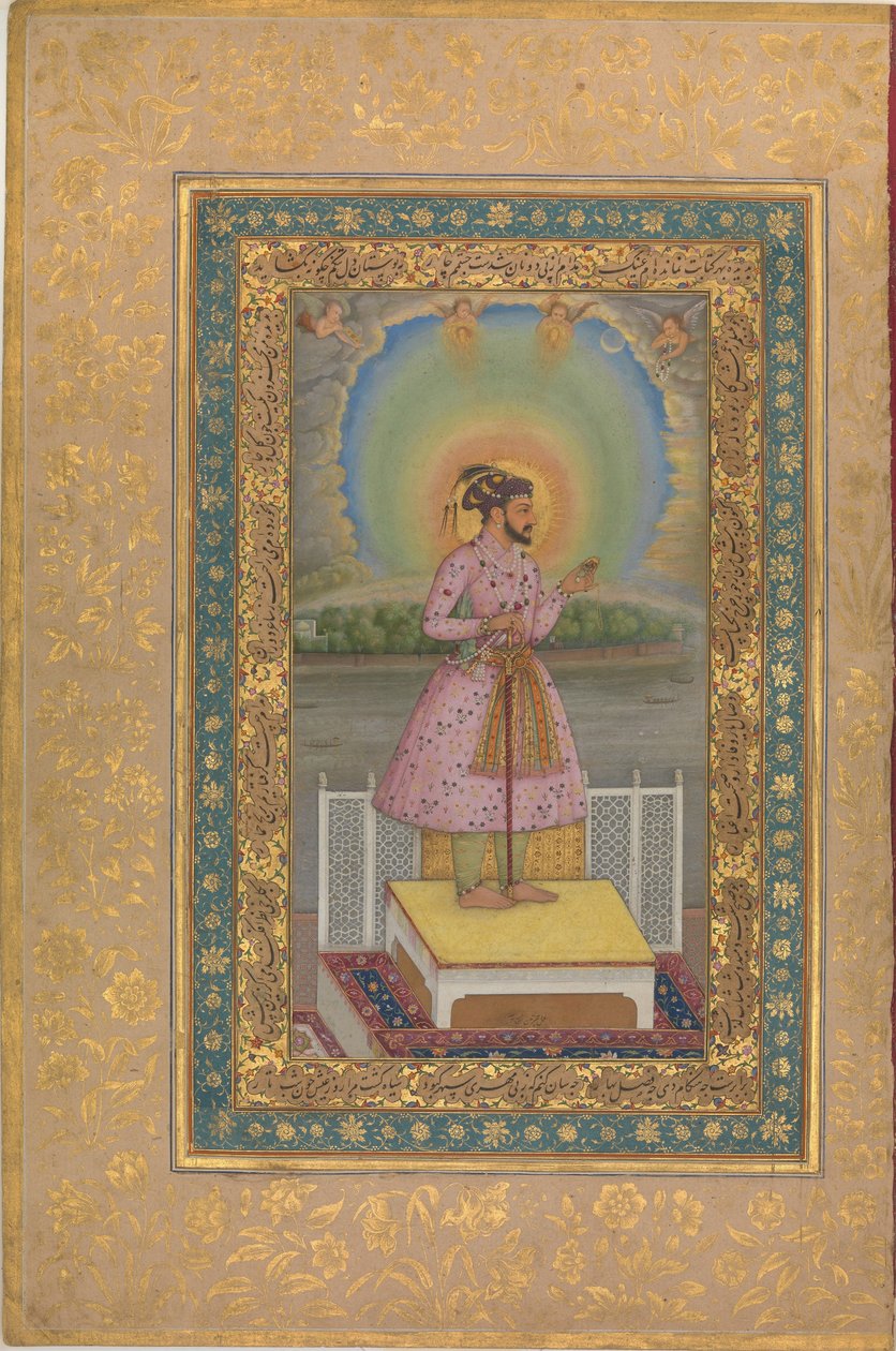 شاه جهان على شرفة ، 1627. بواسطة غير معروف