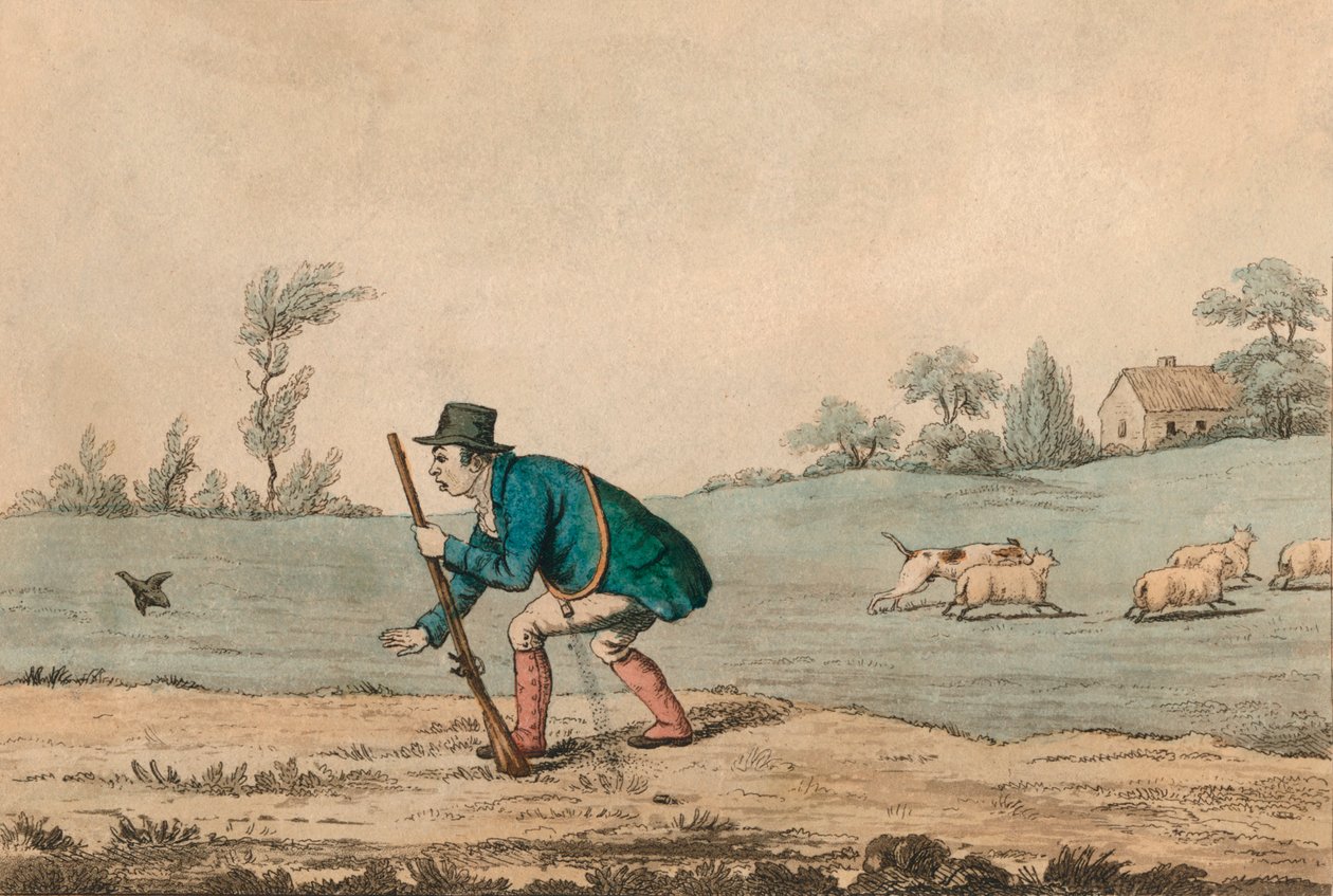 مشهد إطلاق النار ، 1813. بواسطة غير معروف