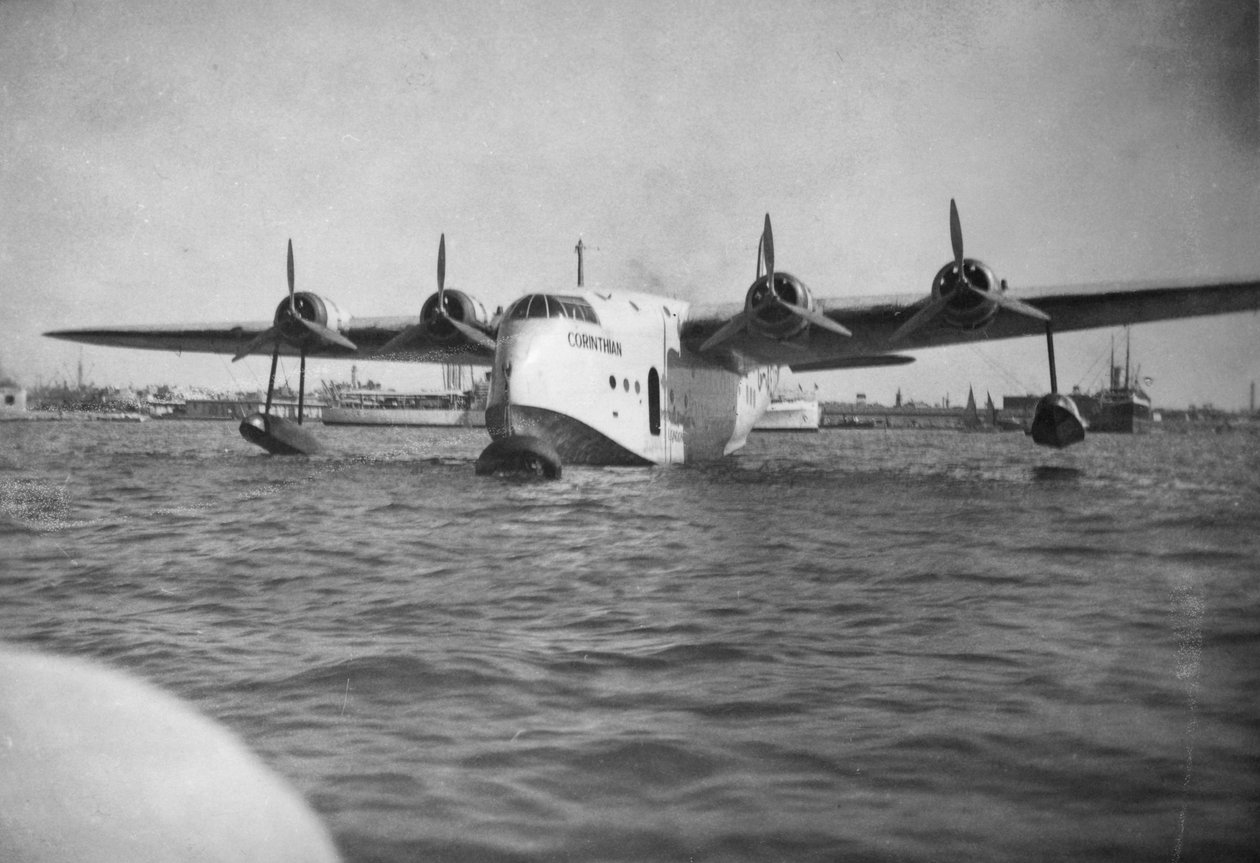 قارب قصير الإمبراطورية الطائرة كورينثيان ، الإسكندرية ، مصر ، c1938-c1941 بواسطة غير معروف