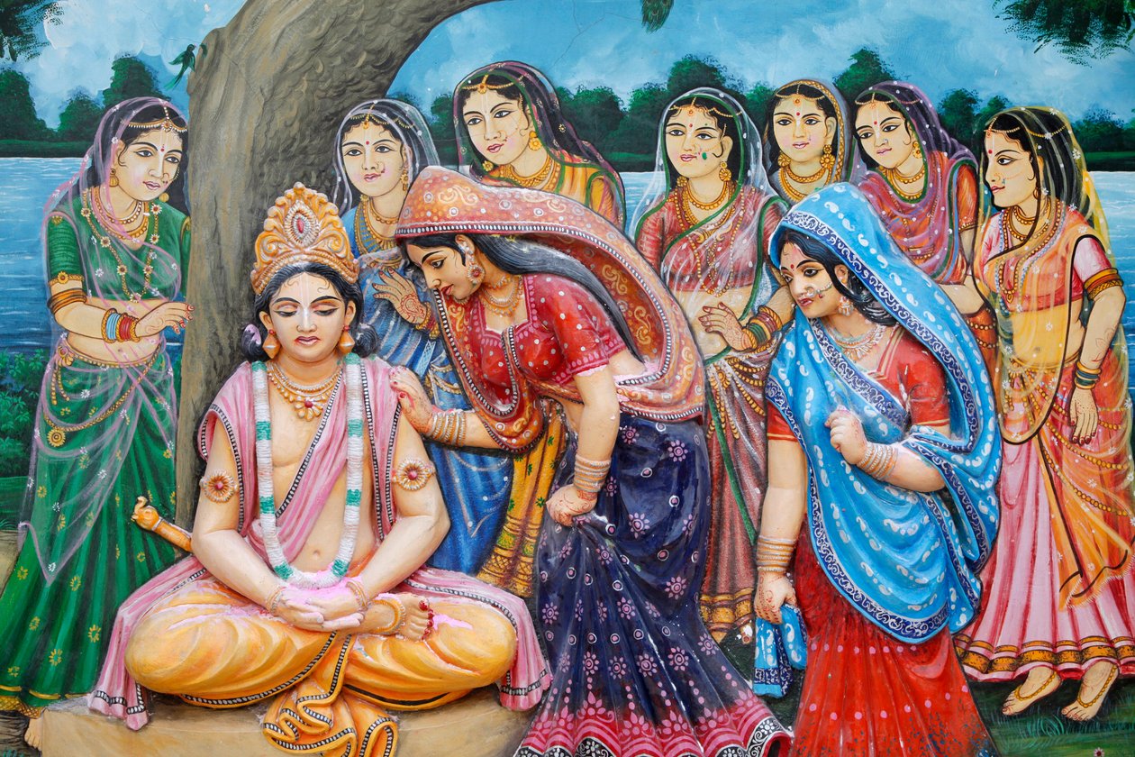 شري كريشنا تأخذ شكل Gauranga Vrindavan Inde بواسطة غير معروف