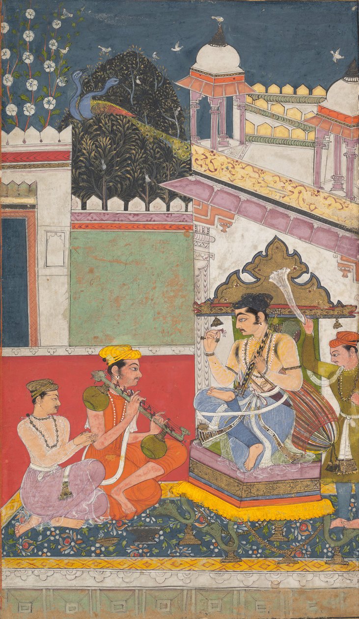 Shri Raga: Folio من سلسلة ragamala Garland of Musical Modes ، منتصف القرن السابع عشر. بواسطة غير معروف